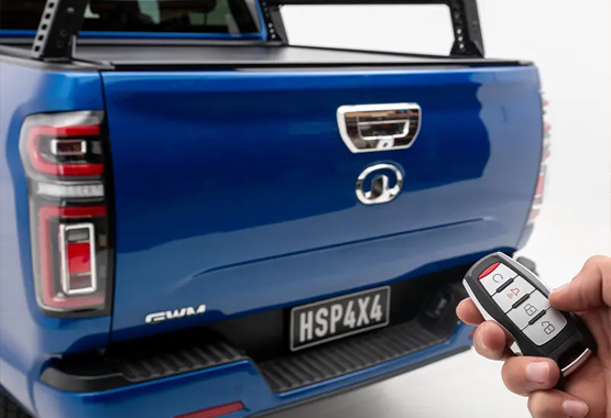 hsp tailgate lock for gwm cannon model, tail gate locks with factory key fob protecting tub
