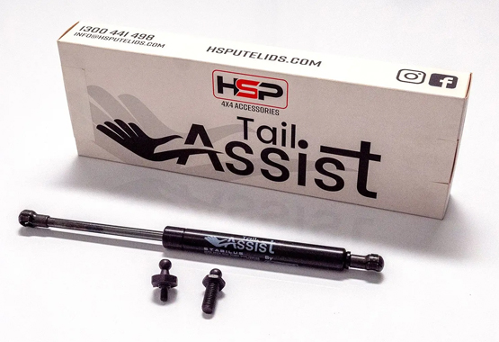 hsp tailgate assist for ford next gen ranger raptor model dampens the load while the tailgate is declining and reduces the weight when inclining
