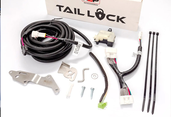hsp tailgate lock for gwm cannon model, tail gate locks with factory key fob protecting tub