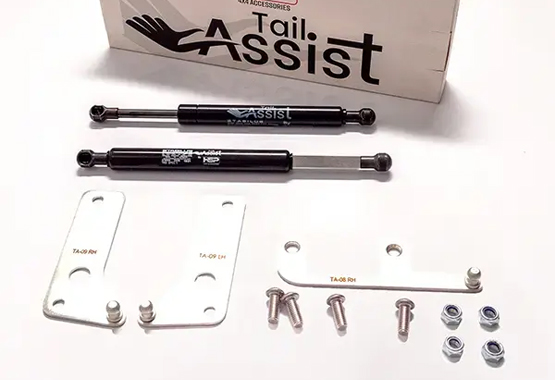 hsp tailgate assist for nissan navara d27 2026 to current models dampens the load while the tailgate is declining and reduces the weight when inclining