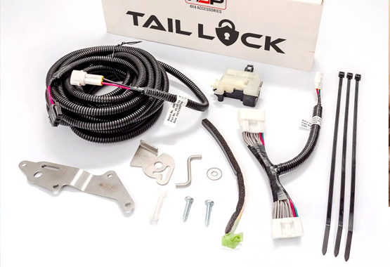 hsp tailgate lock for isuzu dmax 2016 to 2020 model, tail gate locks with factory key fob protecting tub