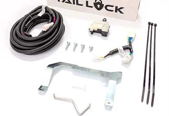 hsp tailgate lock for isuzu dmax 2021 to current model, tail gate locks with factory key fob protecting tub