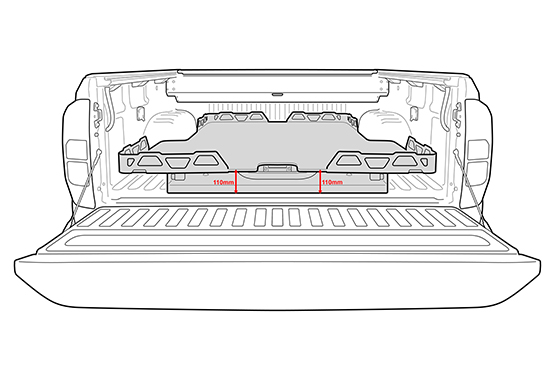 hsp tray slider load slide to suit mazda bt50 2020-current models bt-50