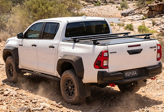 hsp load bars cross bars to suit toyota hilux sr5 sr gr Designed specifically for ute tubs and roller shutter systems, HSP Load Bars give you the ability to carry larger gear without sacrificing tub access.>