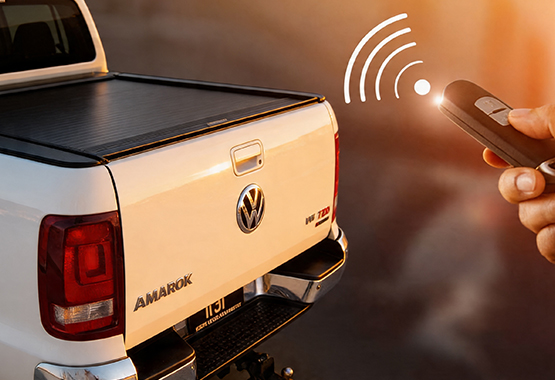 hsp tailgate lock for volkswagen amarok 2H 2010 to 2022 model, tail gate locks with factory key fob protecting tub>