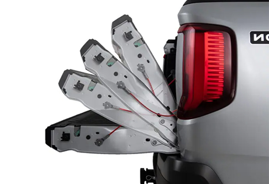 hsp tailgate assist for volkswagen amarok 2023-current model dampens the load while the tailgate is declining and reduces the weight when inclining>