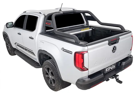 hsp armour sports bar for volkswagen amarok 2023 to current models steel sports bar to suit hsp electric roller shutter or factory tub>
