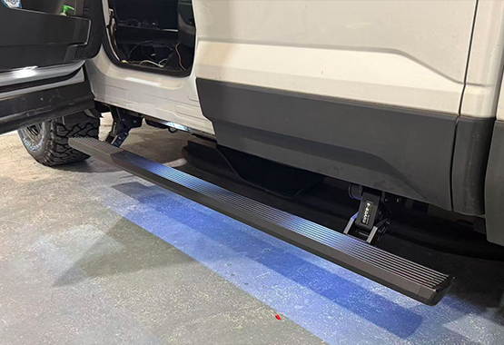 byd shark electric side steps eboards, automatic running boards e-boards with led lights adr compliant approved>