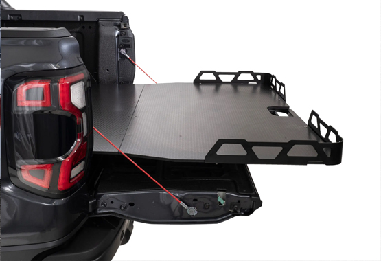 hsp tray sliders load slide to suit ford nextgen ranger and raptor 2022-current models suits tub liner or no tub liner>