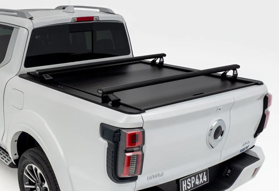 hsp load bars cross bars to suit gwm cannon alpha 2024 to current models Designed specifically for ute tubs and roller shutter systems, HSP Load Bars give you the ability to carry larger gear without sacrificing tub access.