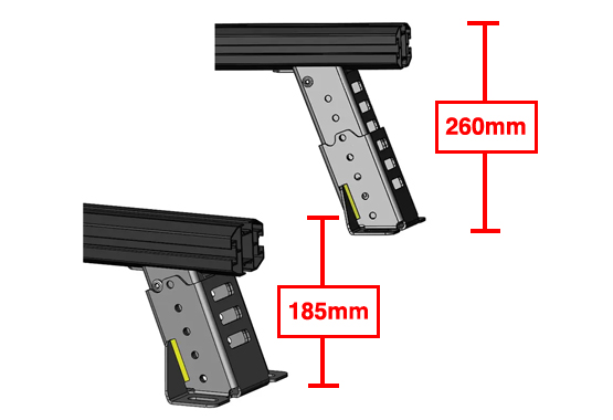 hsp tub rack load rack to suit ford next gen ranger and raptors 2022 to current models fully adjustable JNR