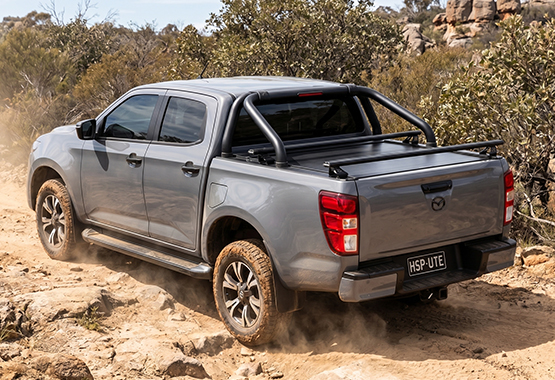 hsp load bars for mazda bt-50 2020 to current model. cross bars across the tub of bt50>