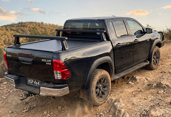 hsp tub rack load rack to suit toyota hilux sr5 gr 2015 to 2025 models fully adjustable JNR>