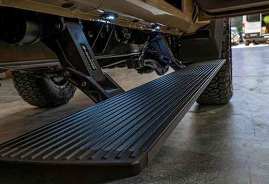 electric side steps eboard running boards automatic deploy and retract when doors open and close with led lights