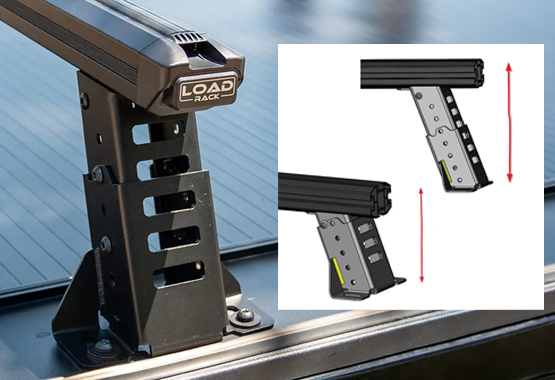 hsp tub racks, fully adjustable cross bars 150kg dynamic weight and 300kg static weight carrying capacity