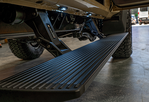 electric side steps eboard running boards automatic deploy and retract when doors open and close with led lights