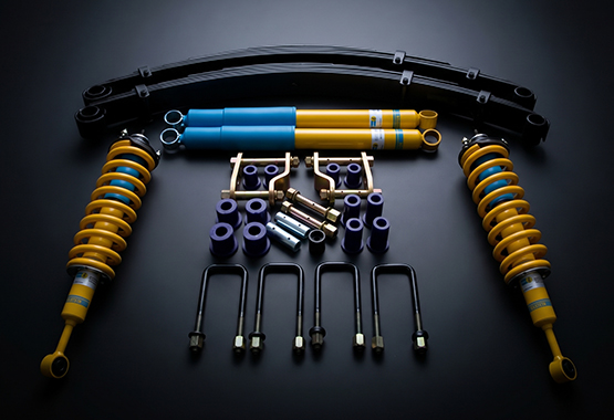 fulcrum bilstein lift kit suspension lift 2" 3" 50mm 75mm adjustable ReadyStruts with shock absorbers leaf springs U-Bolts superpro shackle, pins & bush kit 5 years unlimited km warranty
